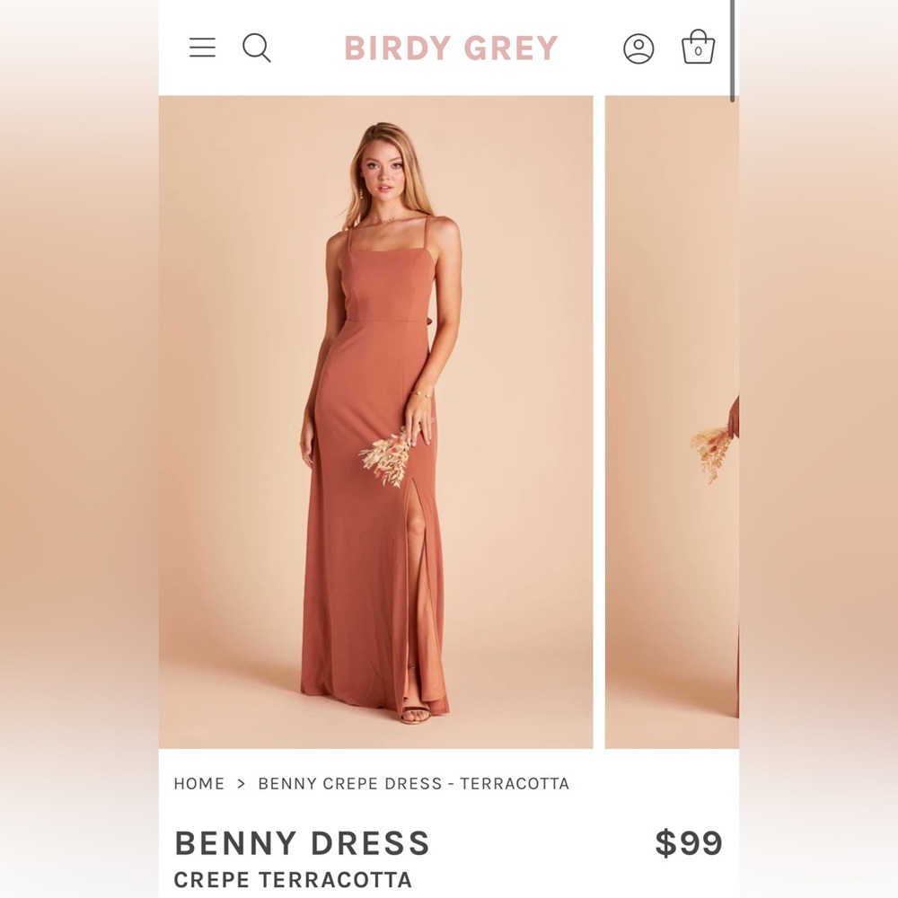 Benny Dress Crepe Terracotta